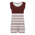 thumbnail image 5 of Jalioing Summer Tank Tops for Women Striped Sleeveless Plus Size Shirts Casual Oversized Crew Neck T Shirts, 5 of 7