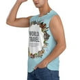 thumbnail image 3 of Daiia World Travel Printed Men's Tank Tops,Casual Soft Sleeveless Gym Muscle Shirts Bodybuilding Tee-XX-Large, 3 of 8