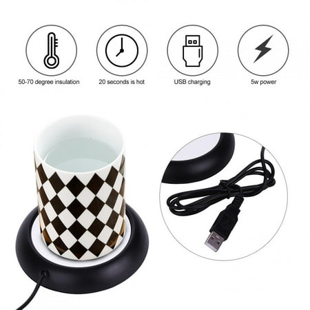 

Cup Warmer Heating Pad Safe Keep Coffee Milk Warm For Home Office Drinks
