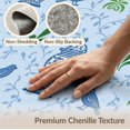 thumbnail image 6 of ODIKA 2'x3' Sky Blue Pavilion Garden Estate Washable Accent Rug Traditional Ornate Chinoiserie Motifs With Decorative Urns Songbirds for Bedroom, Nursery, RV, Pet Friendly, Bedside Mat, 6 of 7
