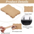 thumbnail image 6 of 50Pcs DIY Paper Blank Greeting Cards Rectangle Tan 150~153x100~102x0.2mm, 6 of 7