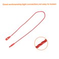 thumbnail image 4 of Uxcell Cotton Hang Tag String Snap Lock Price Tag Fastener Ties 100 Pcs Red 9.8 in, 4 of 7