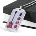 thumbnail image 4 of Guitar Gibson Collier en Acier Inoxydable Ou 18k or Chien Tag 24" Chaîne, 4 of 8
