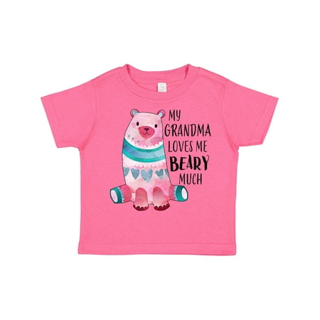 

Inktastic My Grandma Loves Me Beary Much with Cute Bear Gift Toddler Boy or Toddler Girl T-Shirt