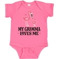 thumbnail image 3 of Inktastic Gramma Loves Me Girl Flamingo Girls Baby Bodysuit, 3 of 5