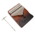 thumbnail image 1 of 21 Key Kalimba Thumb Piano Instrument Professional Tuned Handmade Mahogany Metal with Embossed Notes and Ergonomic Curve Design for Adults Beginners Kids Performances, 1 of 7