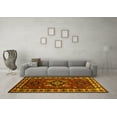 thumbnail image 3 of Ahgly Company Indoor Square Persian Yellow Traditional Area Rugs, 6' Square, 3 of 4