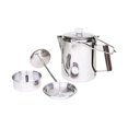 thumbnail image 1 of Percolateur à Café Camping Durable en Acier Inoxydable pour Feu de Camp Cafetière à Dessus Camping Cafetière pour Infuser du Café à l'Extérieur, 1 of 9