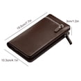 thumbnail image 4 of pitrice Hommes Sac à Main Bifold Rétro PU Portefeuille Multi-slots Porte-Cartes de Mode, 4 of 6