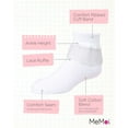 thumbnail image 3 of MeMoi  Far Out Cotton Blend Lace Ruffle Socks - Girls - Female, 00, White, 3 of 7