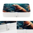 thumbnail image 4 of Sea Lion Portable PU Leather Jewelry Organizer Box with Removable Compartment, 4 of 6