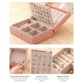 thumbnail image 2 of Multi-Functional Jewelry Box Portable PU Leather Casket Large Capacity Jewelry Organizer Storage Case for Rings Earrings Hand Chain, 2 of 7