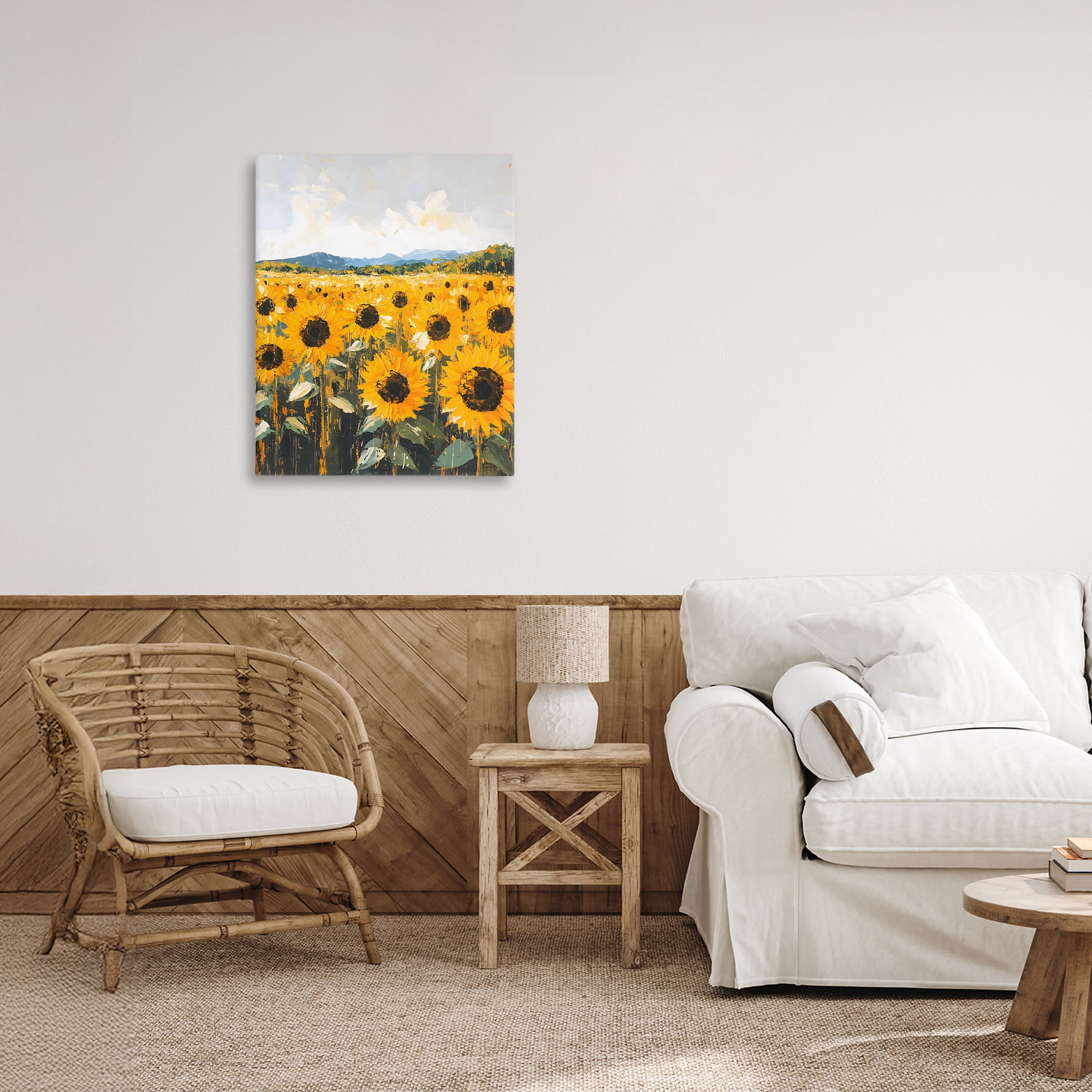 Stupell Industries Beautiful Sunflowers in Field Canvas Wall Art, design by Creative Studio