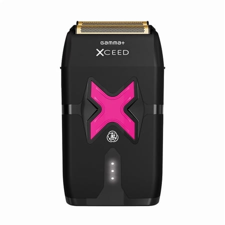 GAMMA+ XCeed Professional Foil Shaver, USB-C Rechargeable with IN2 Vector Motor, Gold Titanium Foil, Metal Housing with Customizable Components