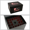 thumbnail image 6 of J2 Engineering LN-T7-015-125-RD J2 Engineering 7075 -T6 Forged Aluminum M12 x 1.25 20Pcs 123mm Spiked Cap Lug Nut w/ Socket Adapter ( Red ), 6 of 6