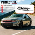 thumbnail image 2 of Ikon Motorsports Front Upper Grille Fits 2025-2026 Honda Civic Sedan & Hatchback Type R TR Style Gloss Black ABS Replacement Front Bumper Hood Grille, 2 of 9