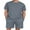 03-Dark Grey, variant on GIRUNS Men's 2 Piece Outfits Short Sleeve and Shorts Summer Beach Sets Tracksuit Light Gray L