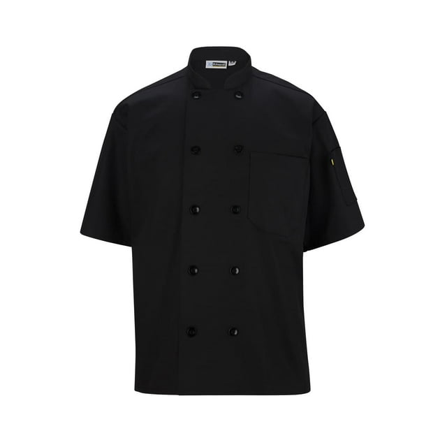 EDWARDS Veste de CHEF Unisexe à Manches Courtes à 10 Boutons