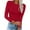 Red, variant on Womens Dressy Casual Tops New Women Long Sleeve Casual Crewneck T Shirt Solid Color Pullover Tops Classic-Fitting Fashion Blouses Solid Color Sweatshirts New White L