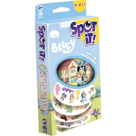 Spot It! Bluey Eco Blister Family Card Game for Ages 4 , from Asmodee