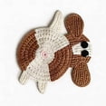 thumbnail image 2 of Posavasos de ganchillo con forma de perro, tela suave y absorbente, protege las superficies de derrames, ideal para tazas, vasos, cocina, sala de estar u oficina., 2 of 6
