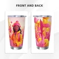 thumbnail image 3 of Lsque Digital Nomad Pink Landscape Pattern 20oz Car Cup with Lid and Straw, Insulated Coffee Cup with Straw Topper, Spill Proof Travel Coffee Mug, Stainless Steel Tumble-Straw Two-piece Set, 3 of 8