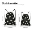 thumbnail image 2 of Fotbe Rose Flowers Bolsa Mochila con Cordón Estampada, Bolsa de Gimnasio Deportiva, Bolsa Cinch, Bolsa con Cordón para Hombres y Mujeres-Medium, 2 of 6