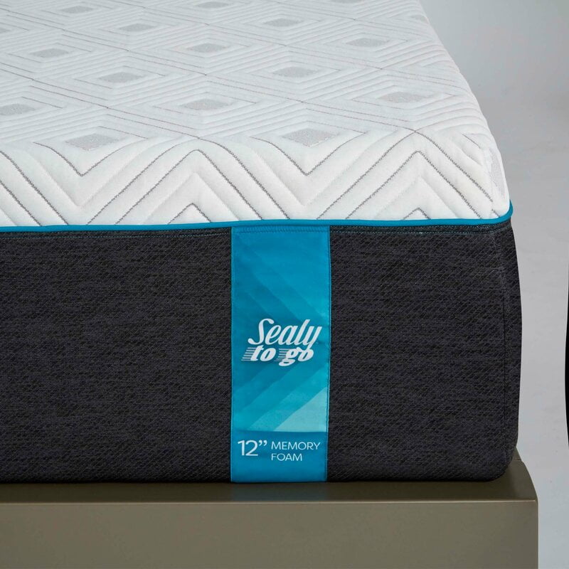 sealy 12 plush memory foam