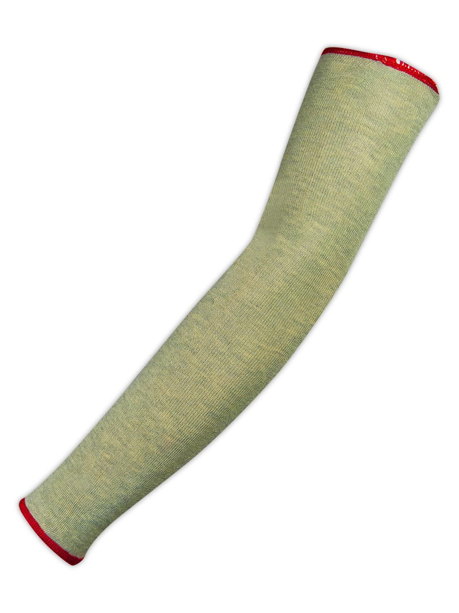 MAGID Cut Resistant Sleeve - Para-Aramid Arm Protection With Thumb Slot, Cut Level 4, Yellow, 22"