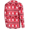 thumbnail image 3 of Men's Concepts Sport Scarlet Nebraska Huskers Ugly Sweater Knit Long Sleeve Top and Pant Set, 3 of 5