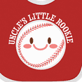 thumbnail image 4 of Inktastic Uncle's Little Rookie Baseball Boys or Girls Baby Bib, 4 of 4