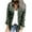 Army Green, variant on hgsbede Denim Jacket for Women Button Down Shirt with Pockets Denim Stitching Coat