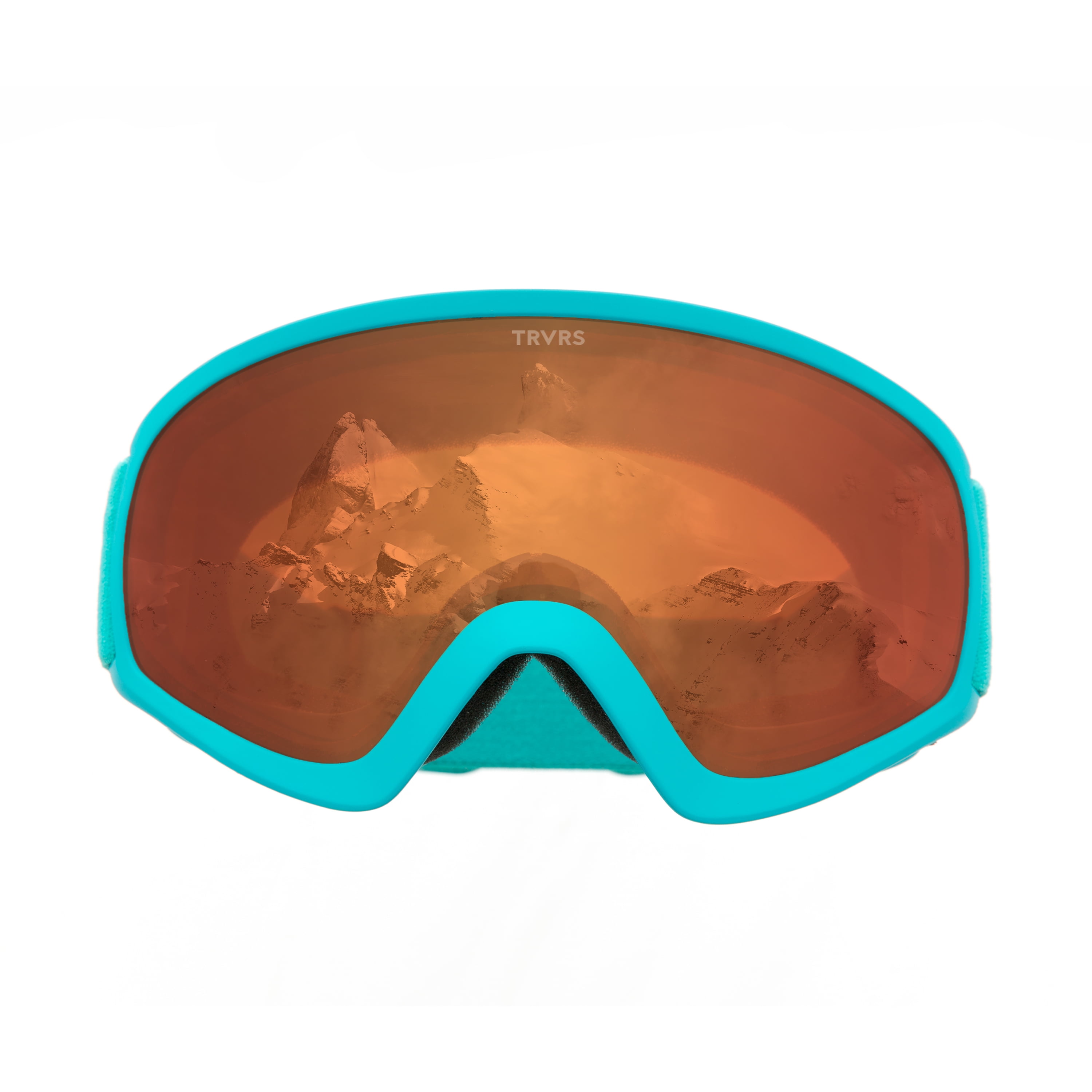 Traverse Iris Youth Ski, Snowboard, and Snowmobile Goggles, Tangerine & Teal by Traverse