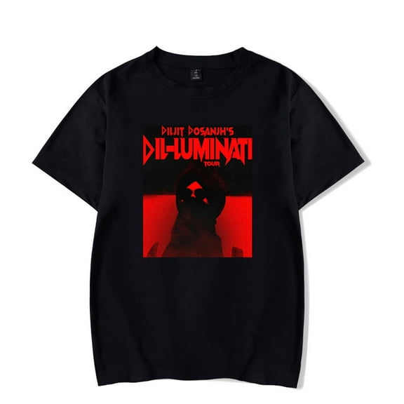 Diljit Dosanjh Dil-Luminati Tour T-shirt Casual Short Sleeve Fashion Crewneck T Shirt