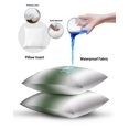 thumbnail image 6 of Waterproof Outdoor Throw Pillows with Inserts 16"x16", Gray Sage Green Soft Decorative Pillowcases for Couch Bedroom, Modern Gradient Geometric Pillow Covers for Sofa Living Room, 6 of 8