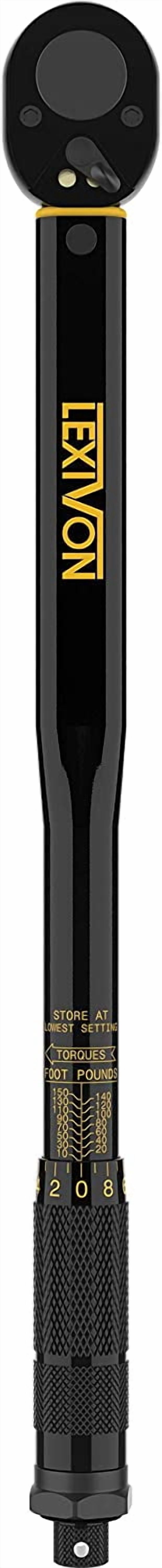 Torque Wrench 1/2-Inch Drive Click 10~150 Ft-Lb/13.6~203.5 Nm (LX-183)