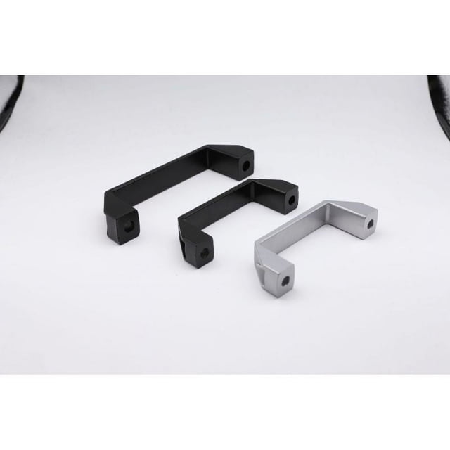 Paquete de 8 manijas de aleación de aluminio, manijas industriales rectangulares, accesorios de perfil de extrusión de aluminio estándar, 90 mm