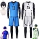 thumbnail image 2 of Disfraz de Cosplay de yoachi Isagi con cerradura azul, mono de Jersey blanco y negro, mono de fútbol, ropa de fiesta de Carnaval de Halloween, 2 of 4
