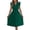 Green, variant on Staron Spring Summer Dresses for Women Casual Lace V-Neck Ruffled Waist Pleated Sleeveless Midi A-Line Cocktail Party Dress, Pink L