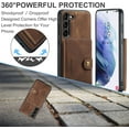 thumbnail image 4 of Case for Samsung Galaxy S23 5G,Detachable Magnetic Wallet Card Cash Slot Case Cover Support Wireless Charging Functional Kickstand Compatible with Samsung Galaxy S23 5G 2023 (Brown), 4 of 15