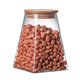 thumbnail image 1 of Glass Jar with Sealed Lid, Food Storage Jar Coffee Bean Storage Jar Transparent 350ml, 1 of 5