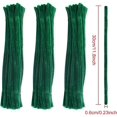thumbnail image 3 of Limpiadores de pipas para manualidades, 300 unidades de varillas de chenilla roja de 6 mm x 30 cm, flexibles y retorcibles, ideales para esculpir y manualidades infantiles (300 unidades, verde), 3 of 5
