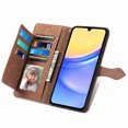 thumbnail image 6 of SYITOOCK Phone Case for Samsung Galaxy A15 5G, Shockproof PU Leather Wallet Case with Card Slots Anti-Scratch Stand Magnetic Flip Zipper Pocket Cover for Samsung Galaxy A15 5G, Brown, 6 of 6