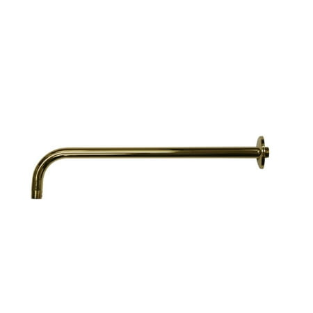 UPC 663370037528 product image for 17 in. Rain Drop Shower Arm in Polished Brass Finish | upcitemdb.com