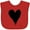 Red, variant on Inktastic Stitched Black Heart Boys or Girls Baby Bib