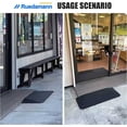 thumbnail image 2 of Ruedamann 1.4" Rise Solid Rubber Wheelchair Ramp,Threshold Ramp for Thresholds,Doorways and Bathroom(MTR100-3.5), 2 of 9