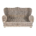 thumbnail image 6 of THE LICKER STORE Classic 27.5" x 18" Mediterranean Handwoven Rattan Pet Daybed with Machine-Washable Cushion, Kubu Gray, DBD1004A, 6 of 9