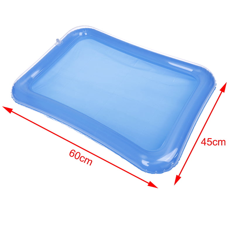 1Pc Blue inflatable indoor kids play sandbox sand tray children toys 60*45cmFEH 