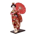 thumbnail image 1 of Escultura de muñeca geisha japonesa étnica, adorno artesanal de 30 cm, estilo tradicional asiático. Estilo D, 1 of 9