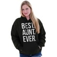 thumbnail image 2 of Best Aunt Ever Cute Favorite Auntie Hoodie Sweatshirt Women Brisco Brands S, 2 of 2